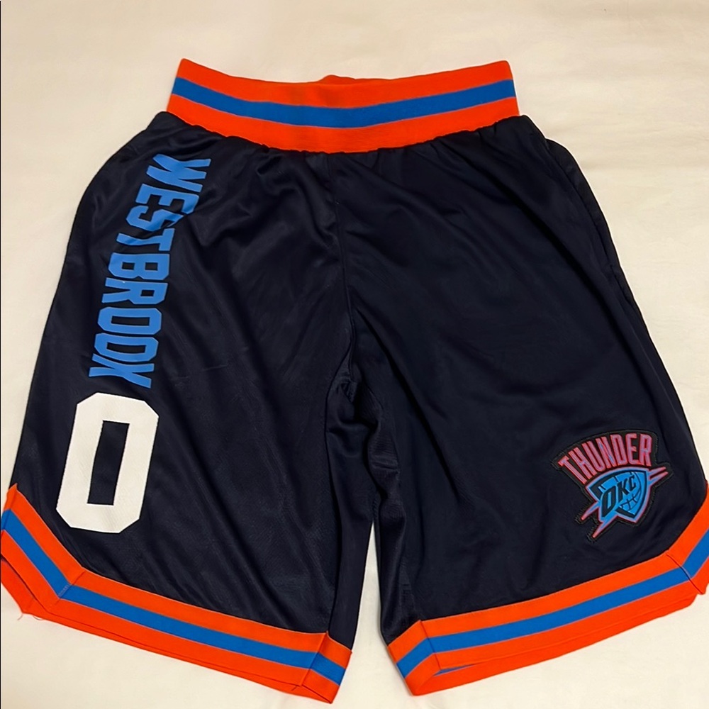 Nike NBA Oklahoma City Thunder Athletic Shorts - Black and Orange